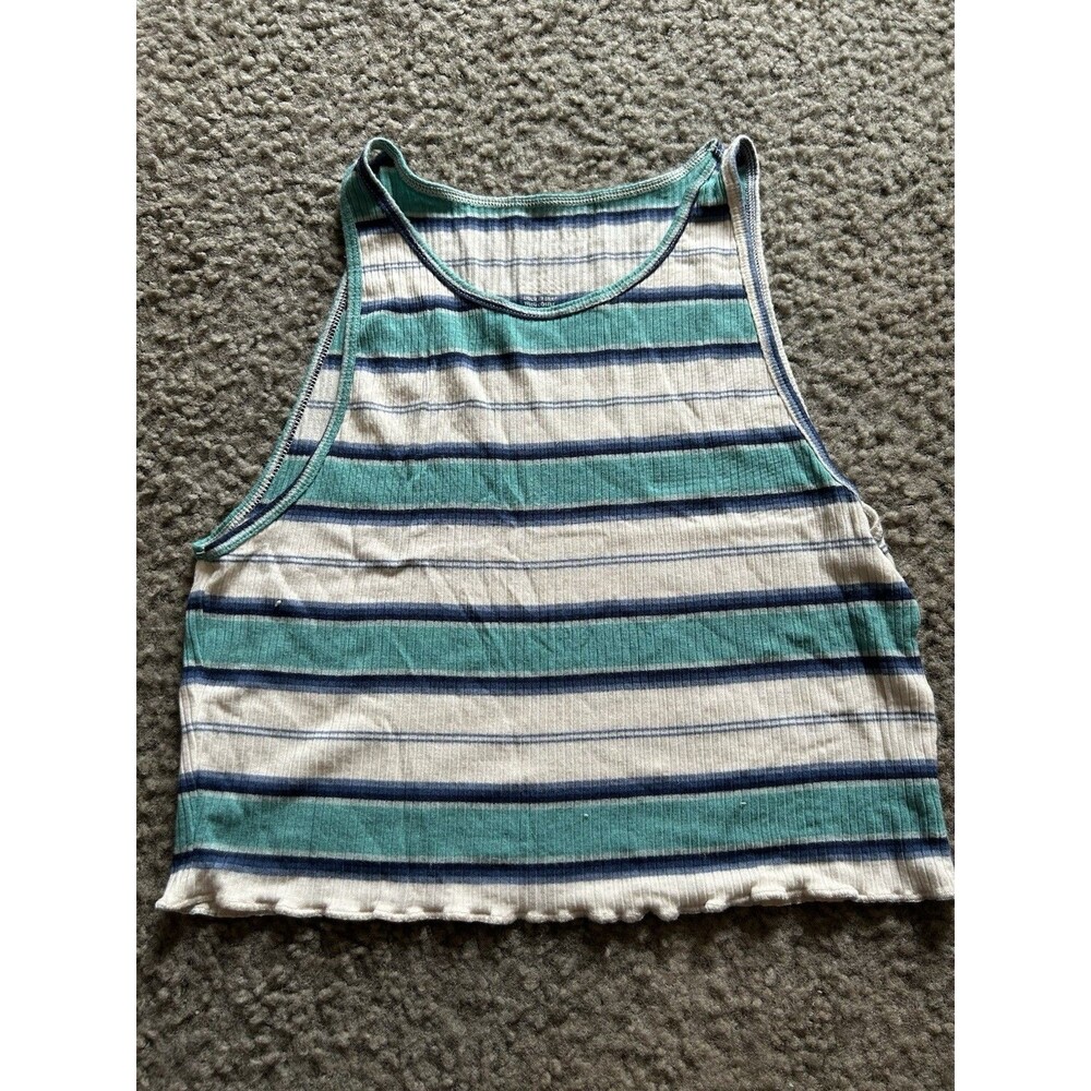 Women's AMERICAN EAGLE Soft & Sexy Rib Crop Tank Top ~ S